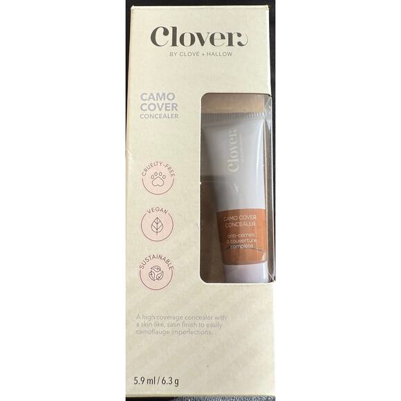 New in Box Clover Camo Cover Concealor #12  High Coverage Concealer Satin Finish - Picture 2 of 4